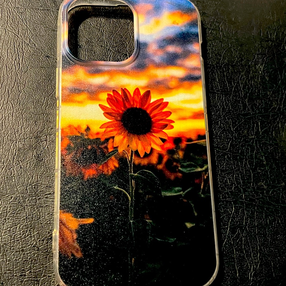 iPhone 13 pro max sunflower case
